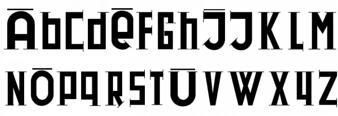 DadaDaSerif 字体 大写