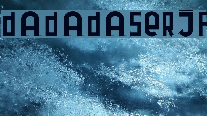 DadaDaSerif Font examples