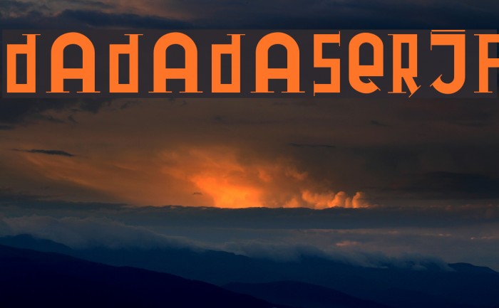 DadaDaSerif Font examples