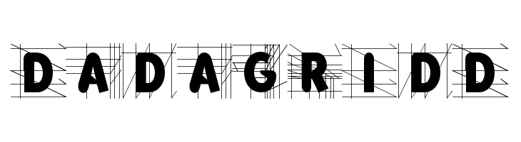 DadaGridD  font caratteri gratis