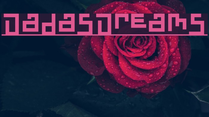 DadasDreams Font examples