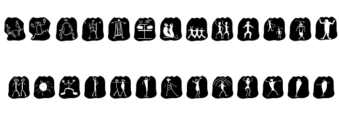 DadasStoneageTwo Font LOWERCASE