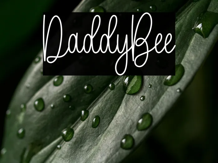 Daddy Bee Example 3