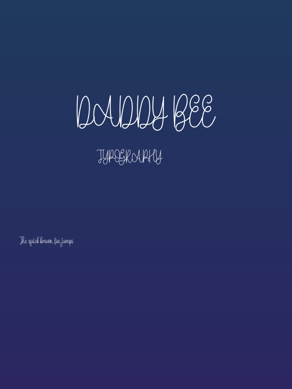 Daddy Bee Poster