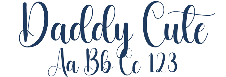 Daddy Cute Font Preview
