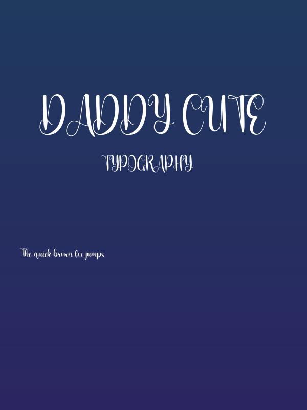 Daddy Cute Poster