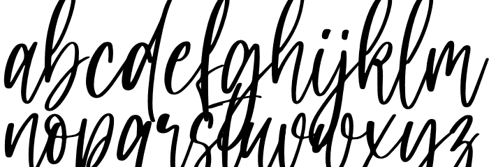Daddy Day Font LOWERCASE