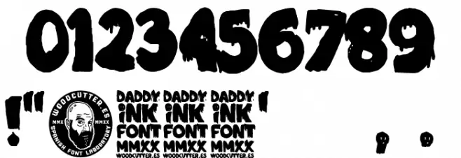 Daddy Ink Font OTHER CHARS