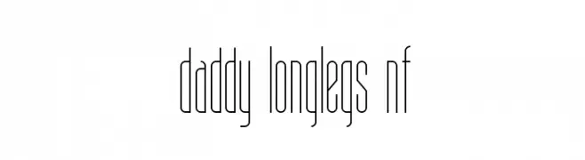 Daddy Longlegs NF  नि: शुल्क फ़ॉन्ट्स डाउनलोड