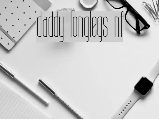 Daddy Longlegs NF Font examples