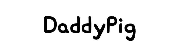 Daddy Pig  Frei Schriftart Herunterladen