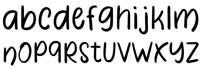 Daddy Shark Font LOWERCASE