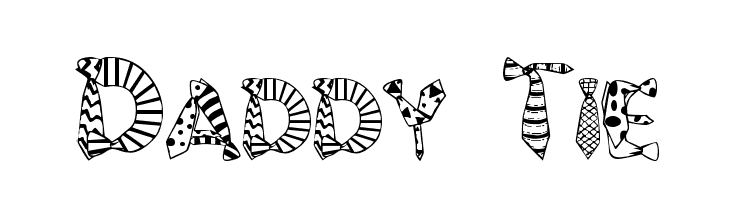 Daddy Tie Font