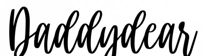 Daddy dear  Frei Schriftart Herunterladen
