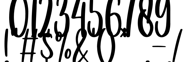 Daddy dear Font OTHER CHARS