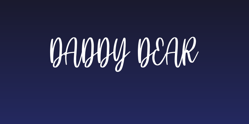 Daddy dear Social Header