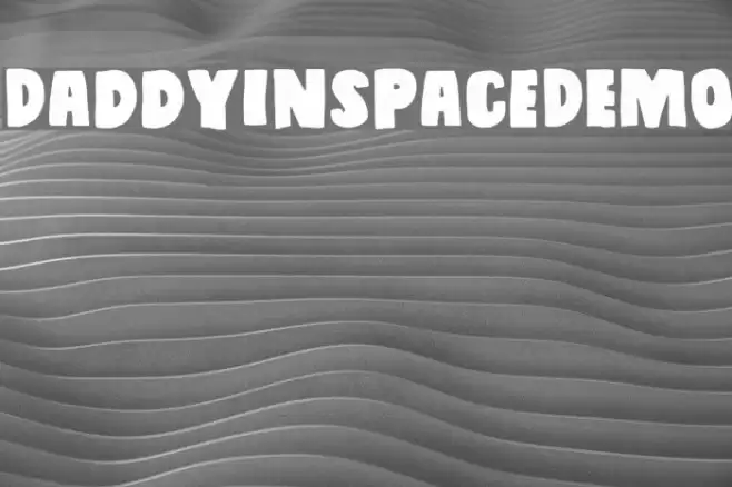 DaddyinspaceDEMO Font examples