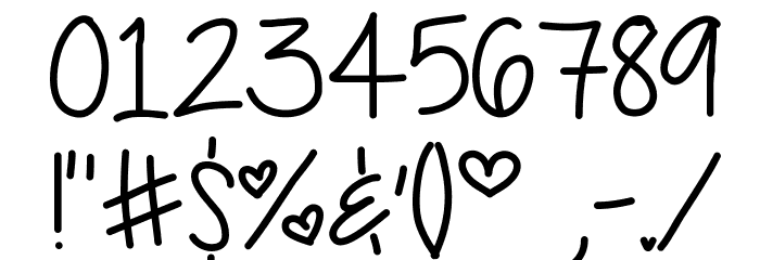 DaddysGirl Font OTHER CHARS