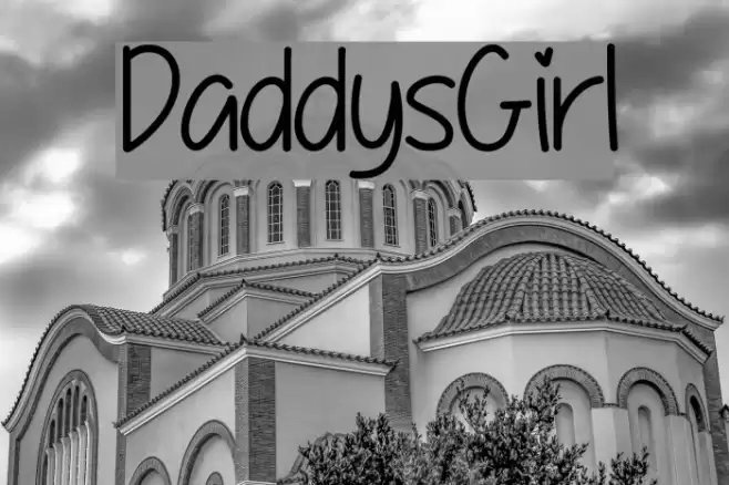DaddysGirl Font examples