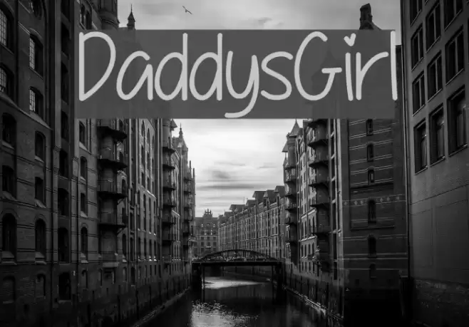 DaddysGirl Font examples