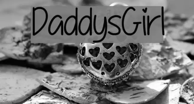 DaddysGirl Font examples