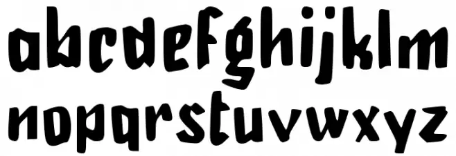 Dadekno Font LOWERCASE