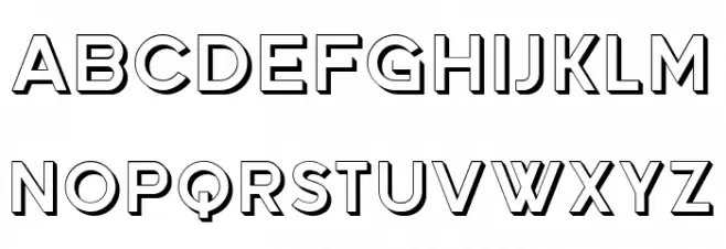 Dades Regular 字体 大写