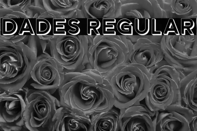 Dades Regular Font examples