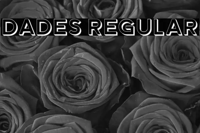 Dades Regular Font examples