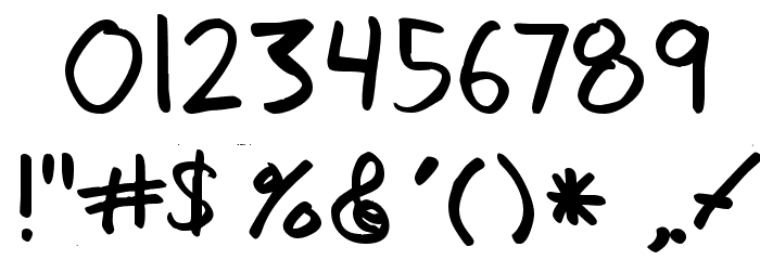Dadhand Font OTHER CHARS