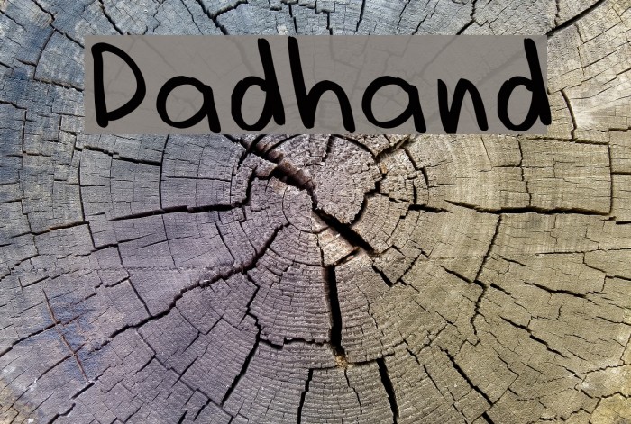 Dadhand Font examples