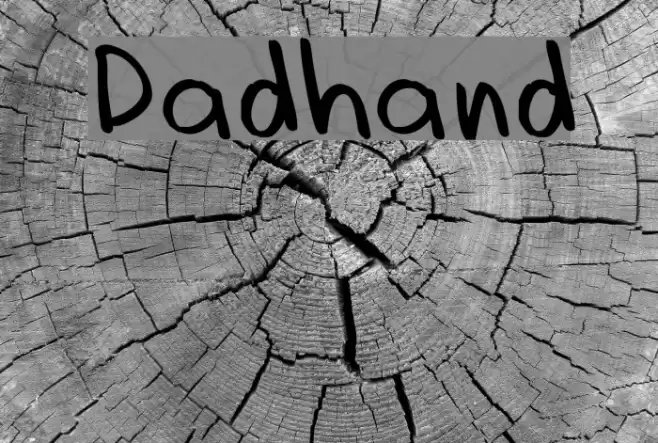 Dadhand Шрифта examples