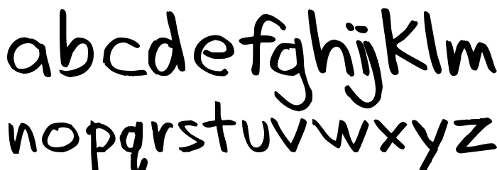 Dadhand Font LOWERCASE
