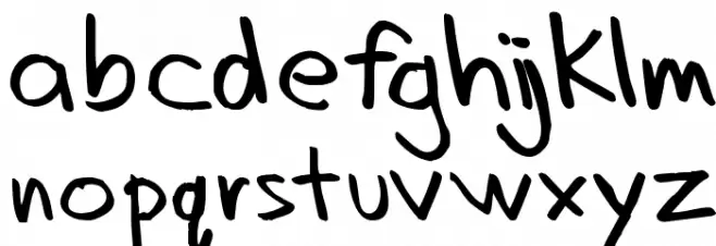 Dadhand Шрифта строчной