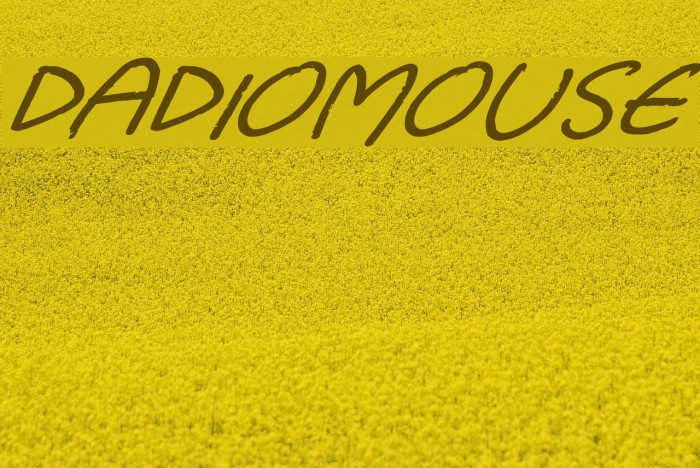 Dadiomouse Font examples
