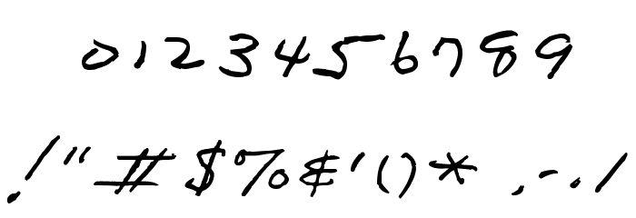 Dad's Recipe Font OTHER CHARS
