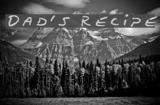 Dad's Recipe Example 3