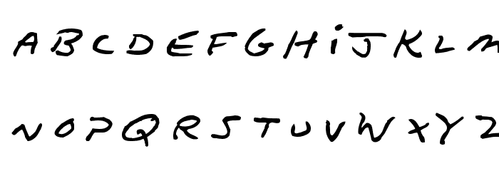Dad's Recipe Font LOWERCASE