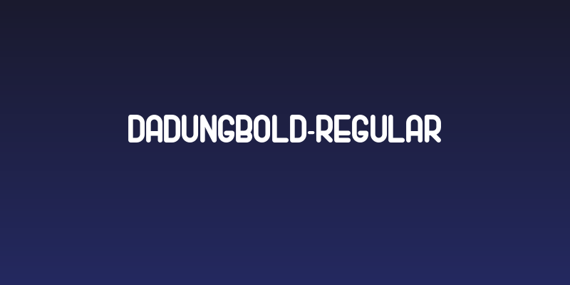 DadungBold-Regular Social Header