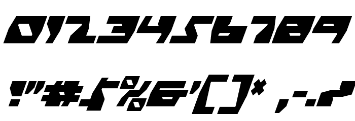Daedalus Condensed Italic Font OTHER CHARS