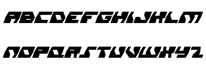 Daedalus Condensed Italic Font LOWERCASE