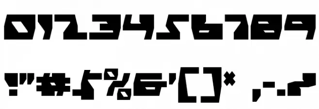 Daedalus Condensed フォント その他の文字