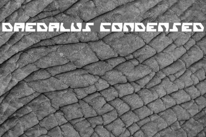 Daedalus Condensed フォント examples