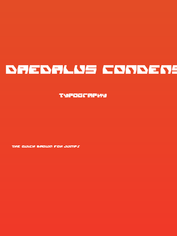 Daedalus Condensed Poster