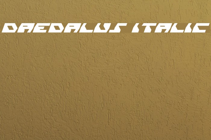 Daedalus Italic Fuentes examples