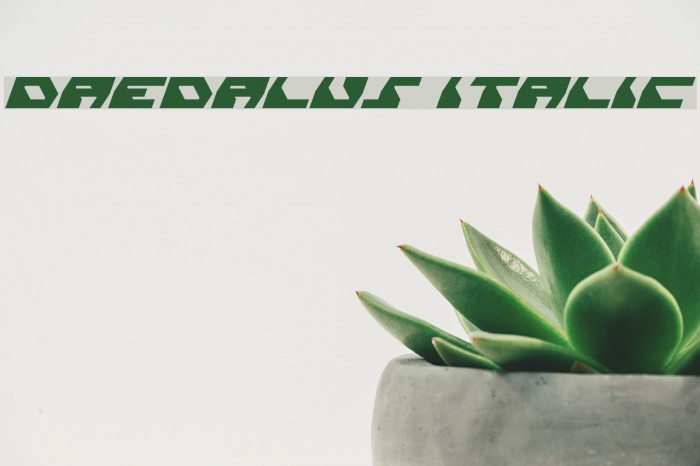 Daedalus Italic Fuentes examples