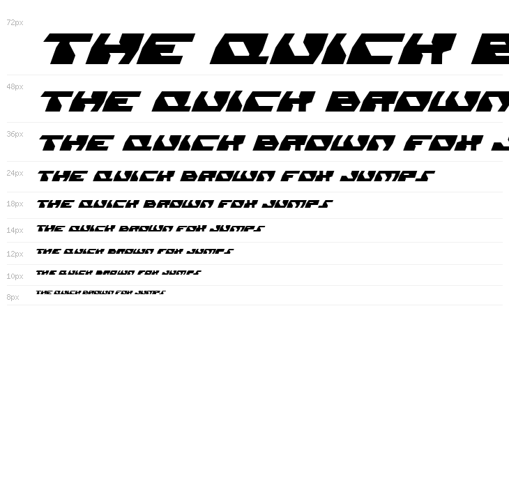 Daedalus Italic Waterfall