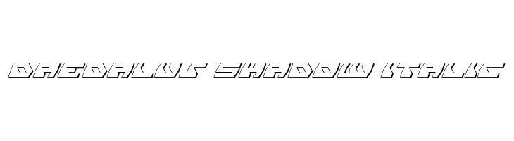 Daedalus Shadow Italic  Fuentes Gratis Descargar