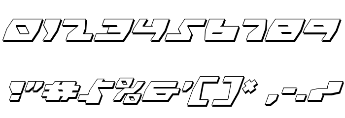 Daedalus Shadow Italic Font OTHER CHARS