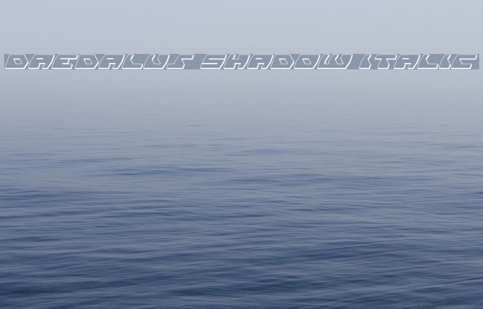 Daedalus Shadow Italic Font examples